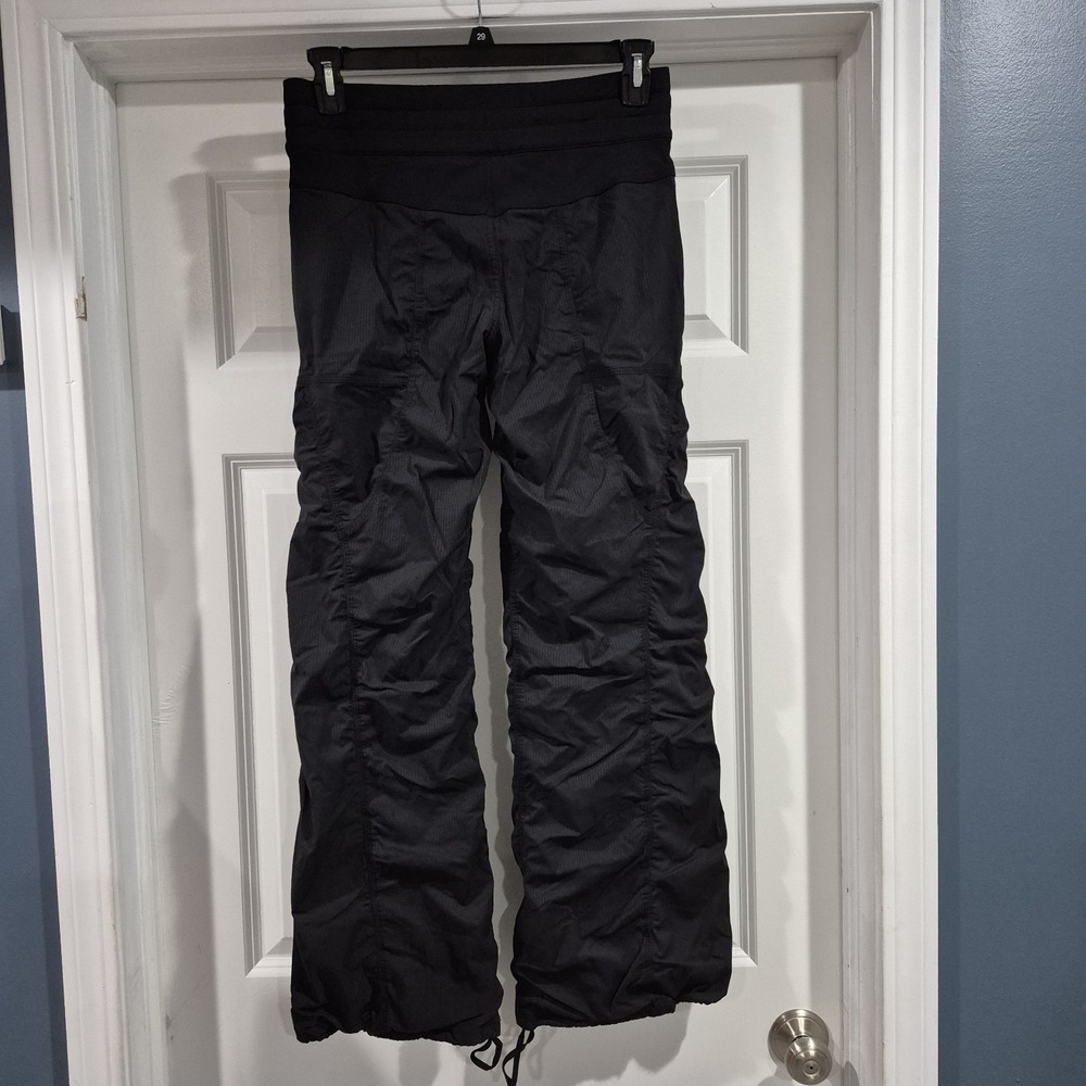Lululemon Pants Womens 6 Black Dance Studio Lined Full Length Baggy Wide Leg - Picture 3 of 12